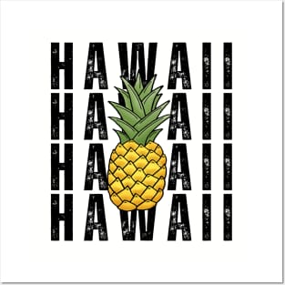 Hawaii Pineapple Vacation Posters and Art